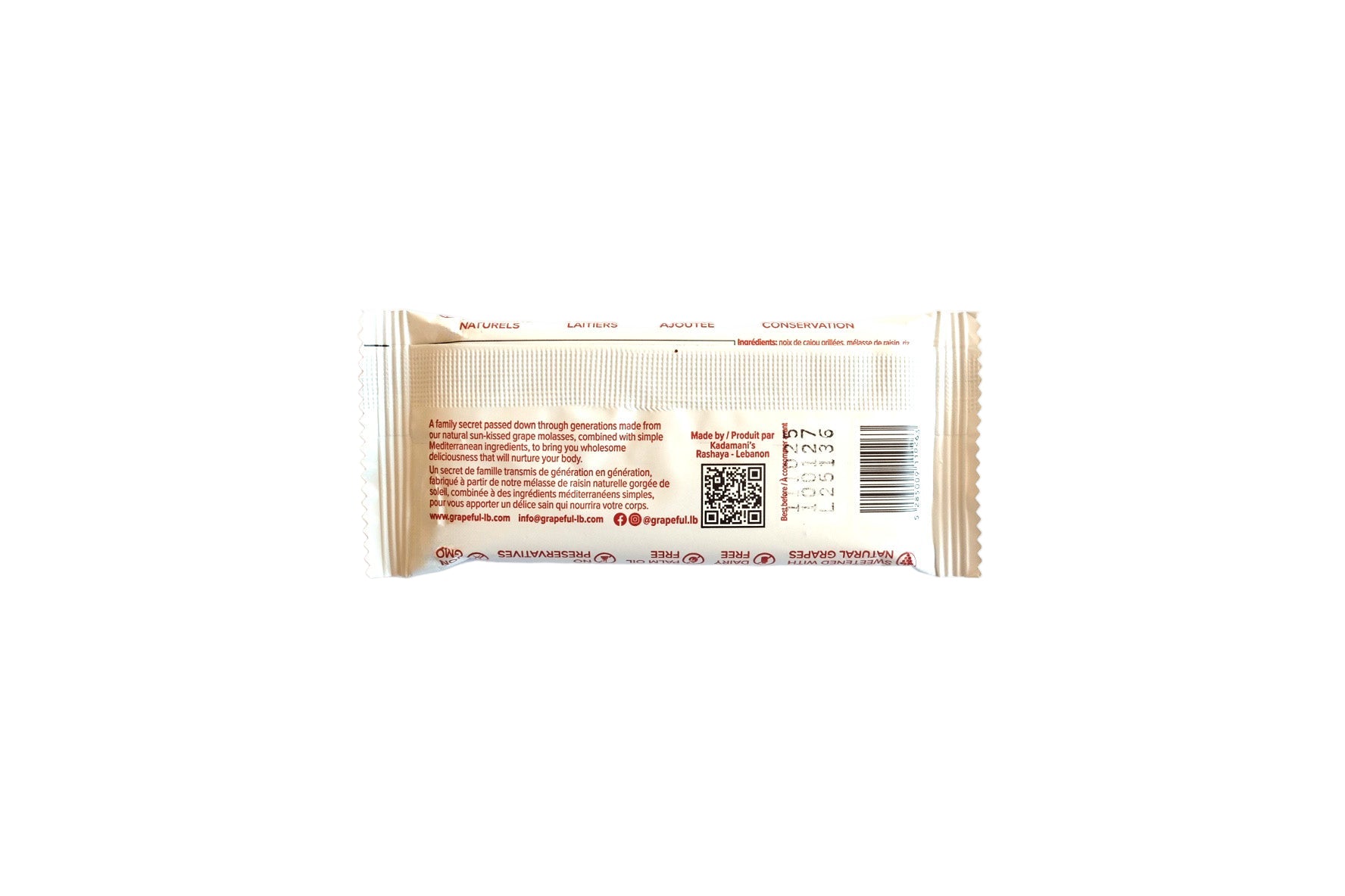 Grapeful Cashew Crispy Bar – Chocolate