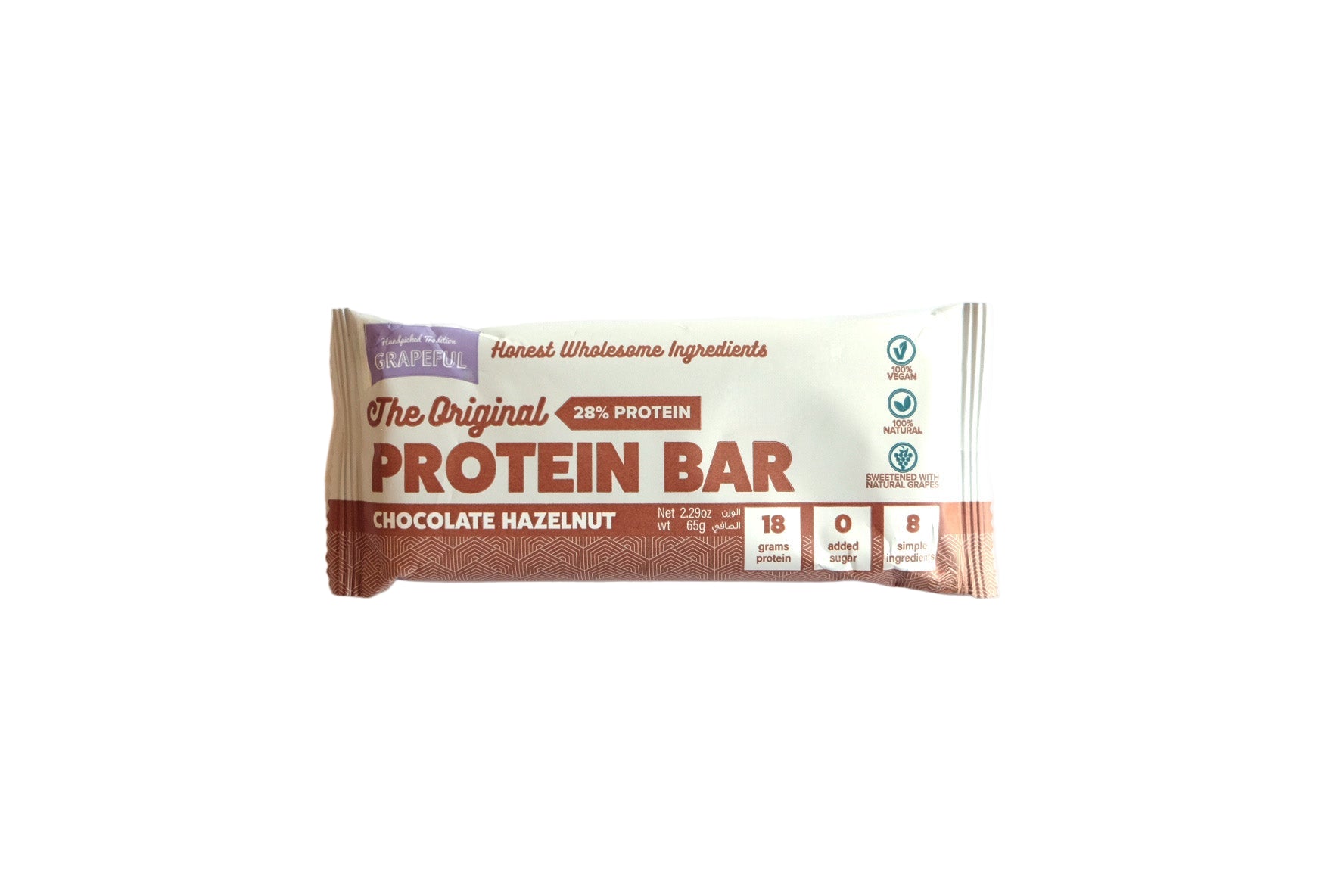 Grapeful Original Protein Bar – Chocolate Hazelnut